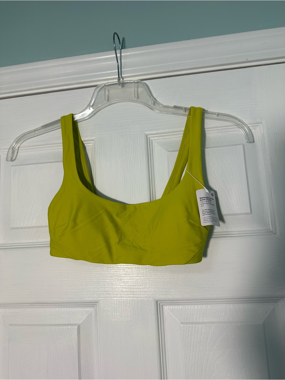 lululemon athletica yellow/Green waterside pull on top